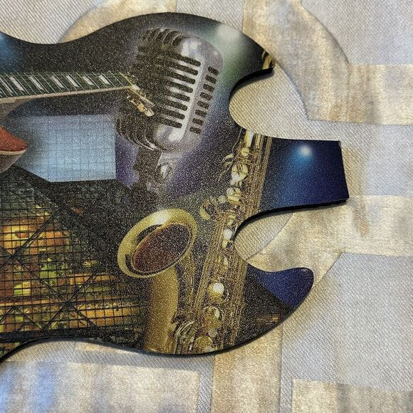 Rock & Roll Hall Of Fame Guitar Shaped Mouse Pad Music Collector Computer Acces. - Picture 9 of 9